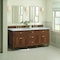 James Martin Vanities 72''Double Vanity, Mid-Century Walnut w/ 3 CM Carrara White Marble Top 424-V72-WLT-3CAR - alternate 3